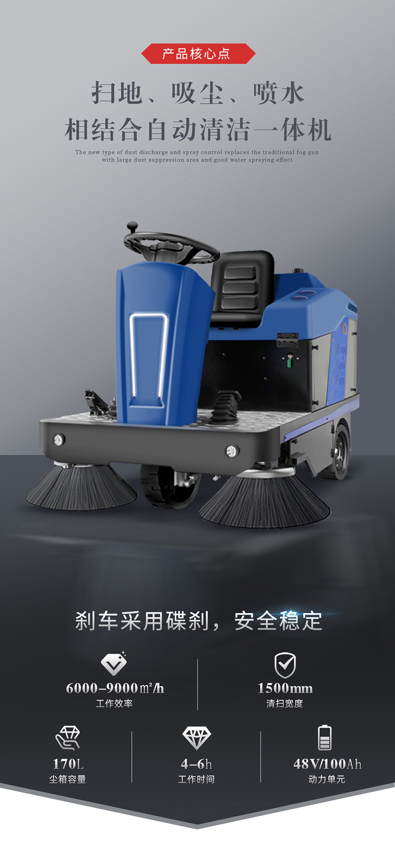 工業掃地車鼎潔盛世DJ1500掃地機66