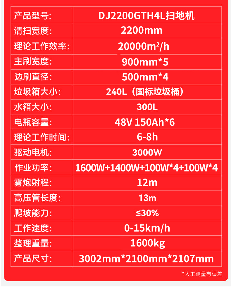 鼎潔盛世駕駛式掃地車工廠園區景區公園道路清掃車DJ2200GTH4L55